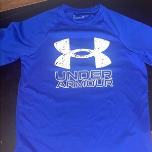 Under Armour Kids Long Sleeve Shirt in Bold Blue